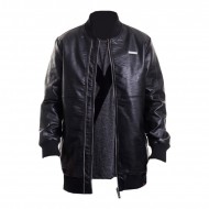Maskulin Long Leather Jacket